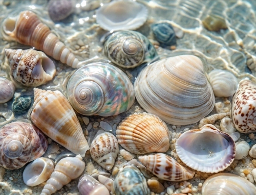 Marine shells pictured in the supplier presentation
